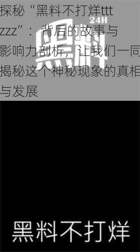 探秘“黑料不打烊tttzzz”:背后的故事与影响力剖析,让我们一同揭秘这个神秘现象的真相与发展