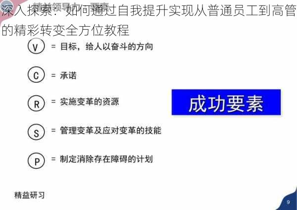 深入探索:如何通过自我提升实现从普通员工到高管的精彩转变全方位教程