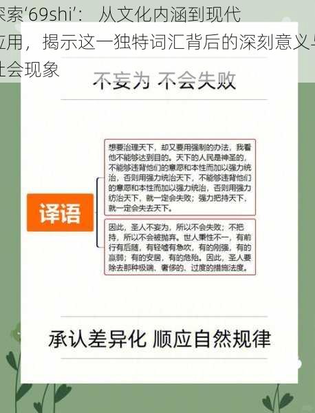 探索‘69shi’: 从文化内涵到现代应用,揭示这一独特词汇背后的深刻意义与社会现象