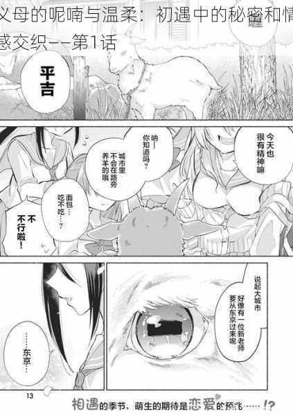 义母的呢喃与温柔:初遇中的秘密和情感交织——第1话