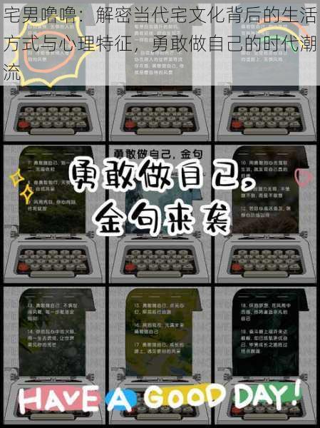 宅男噜噜:解密当代宅文化背后的生活方式与心理特征,勇敢做自己的时代潮流