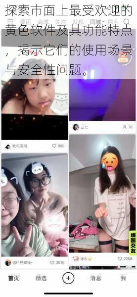 探索市面上最受欢迎的黄色软件及其功能特点,揭示它们的使用场景与安全性问题。