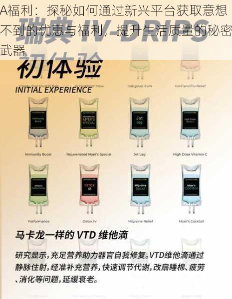 A福利:探秘如何通过新兴平台获取意想不到的优惠与福利,提升生活质量的秘密武器