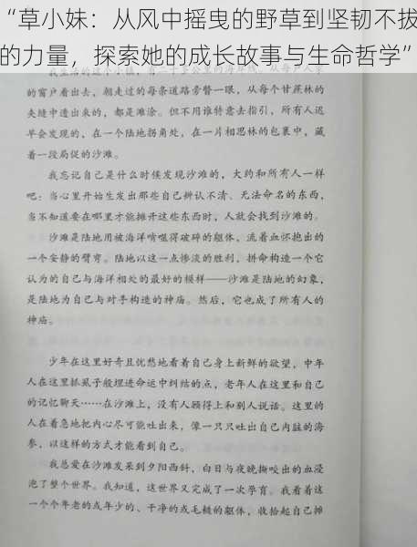 “草小妹:从风中摇曳的野草到坚韧不拔的力量,探索她的成长故事与生命哲学”