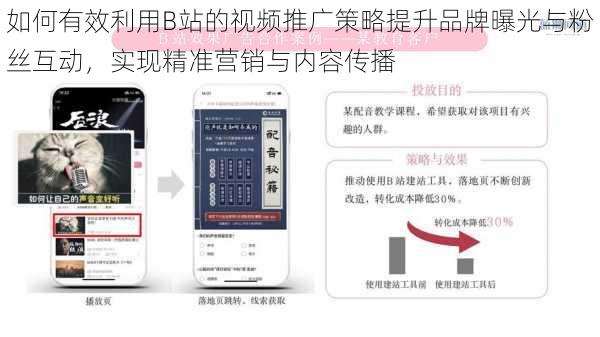 如何有效利用B站的视频推广策略提升品牌曝光与粉丝互动,实现精准营销与内容传播