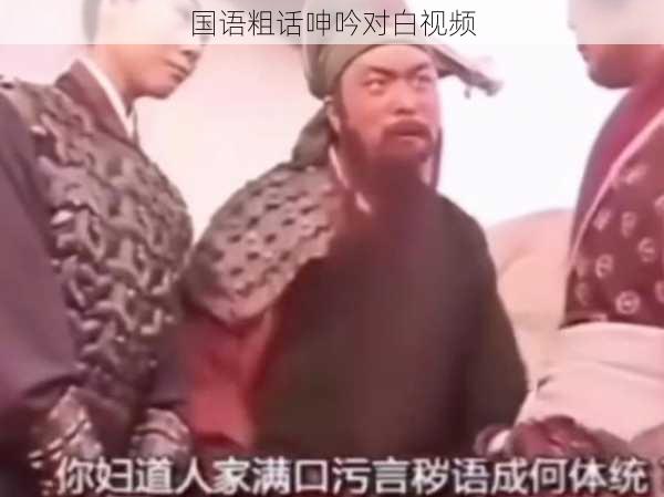 国语粗话呻吟对白视频