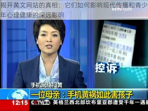 揭开黄文网站的真相:它们如何影响现代传播和青少年心理健康的深远影响
